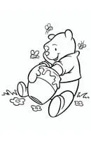 Winnie De Poeh kleurplaat 10